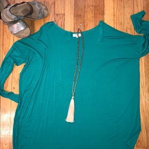 Teal Piko Shirt